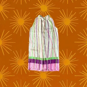 Vintage Lady R sleeveless striped dress size medium